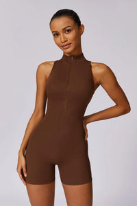 Brown Short Bodysuit
