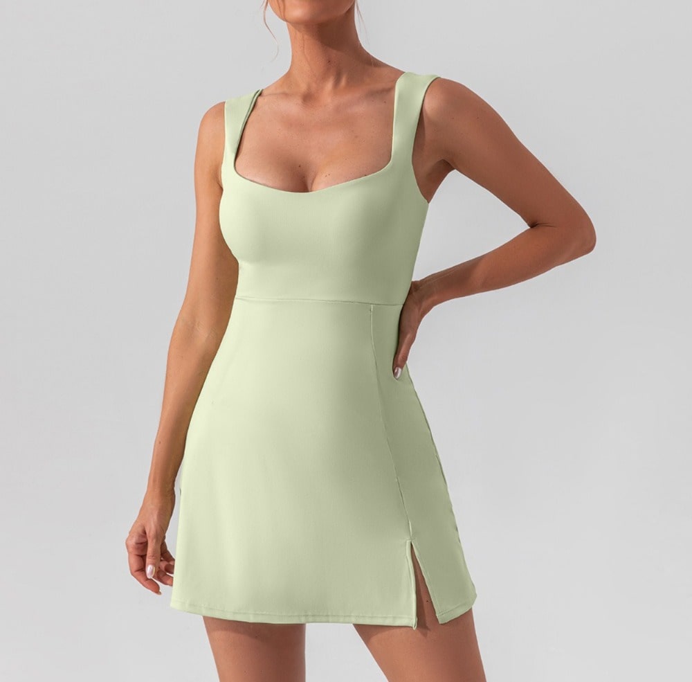 Olive Tennis Dress