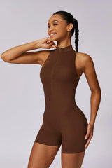 Brown Short Bodysuit