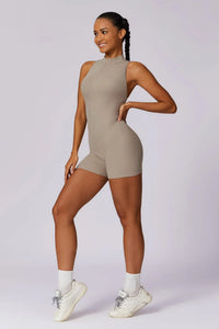 Beige Short Bodysuit