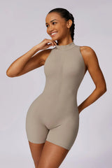 Beige Short Bodysuit