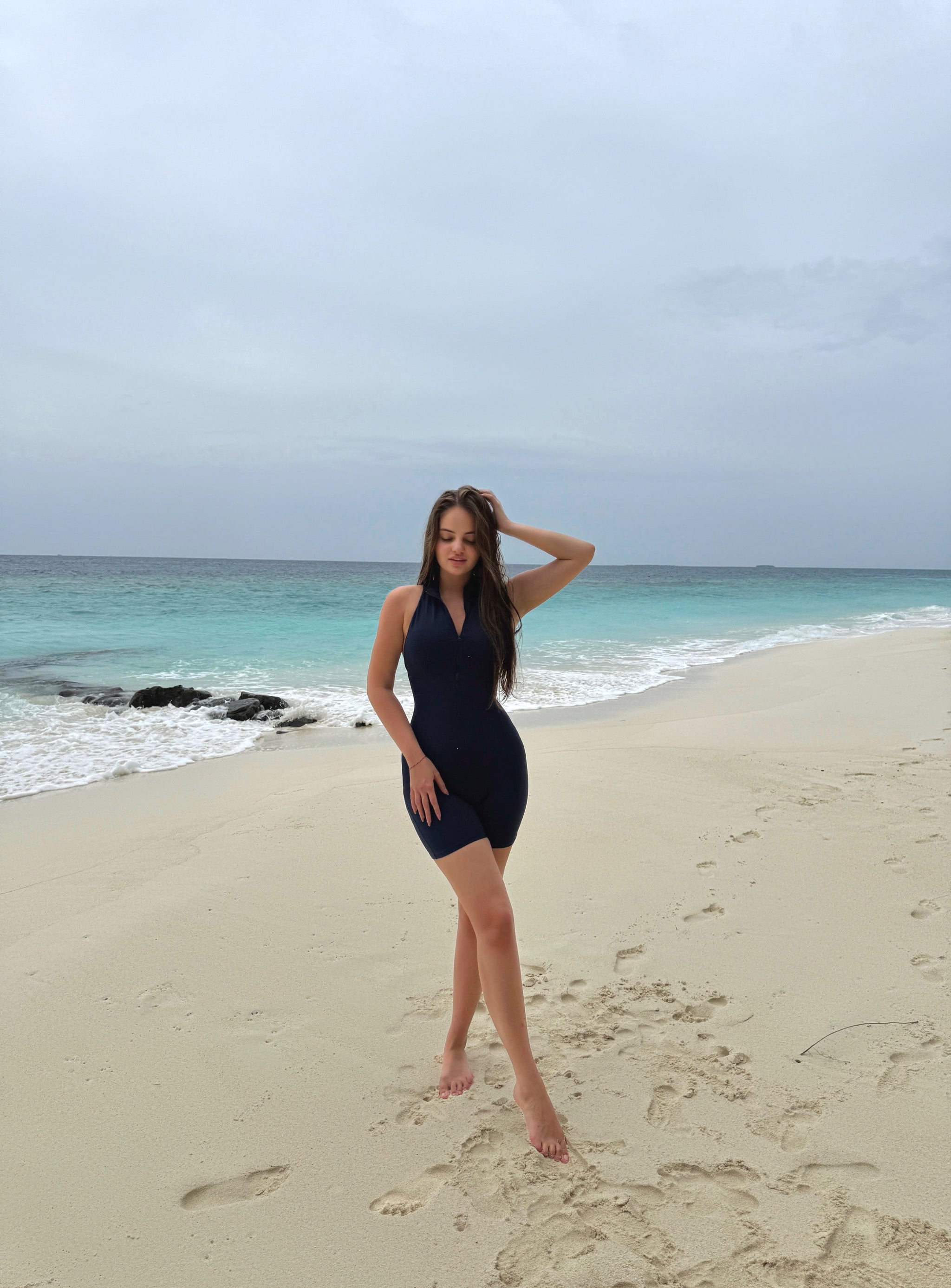 Dark Blue Short Bodysuit