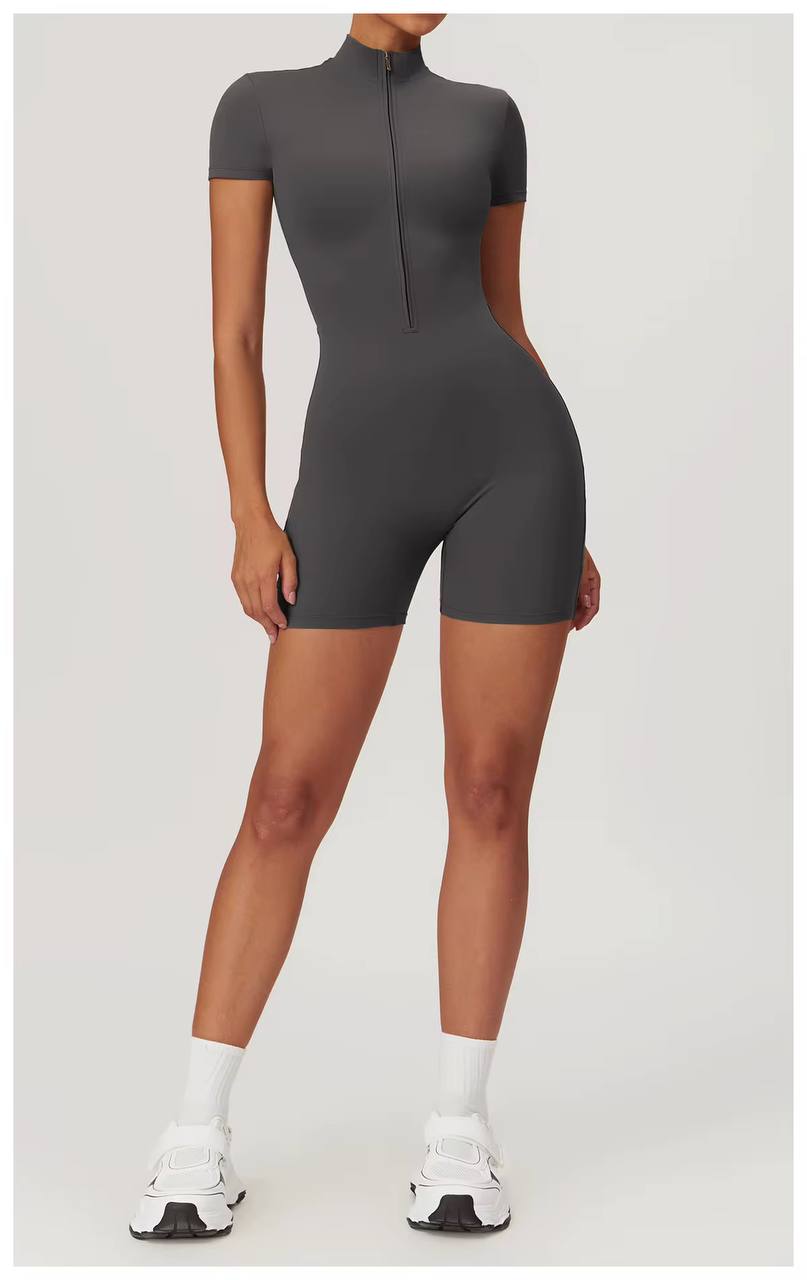 Gray Short Bodysuit